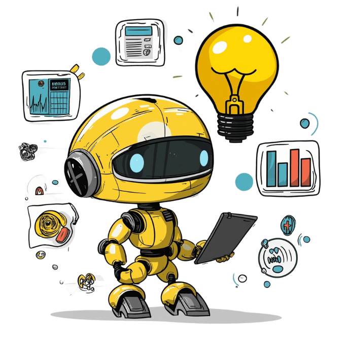 AI Mascot in Business Outfit